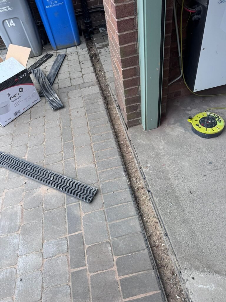 Block Paving Driveway Refurbishment — Before